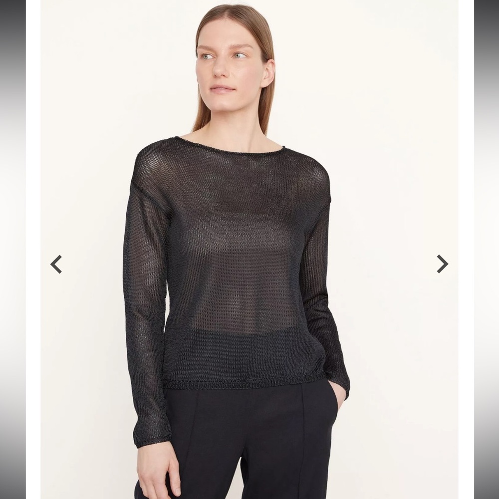 Vince Shiny Pullover Sweater